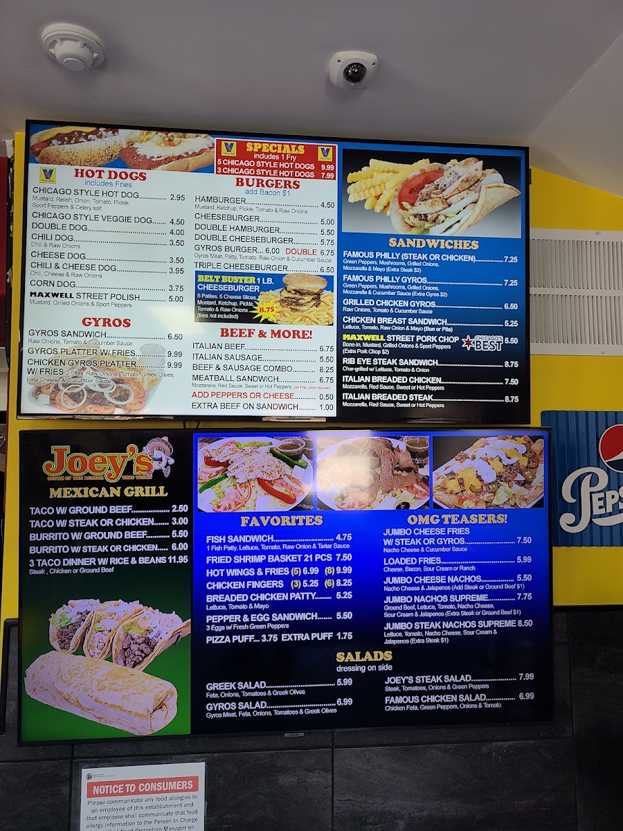 Joey's Red Hots Menu - Image 6